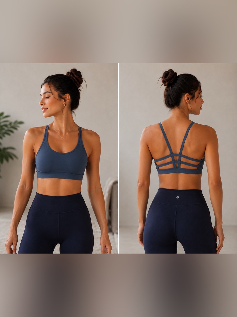 Vuori | Yosemite Sports Bra Deep Blue Multi-Strap Back - Size XL